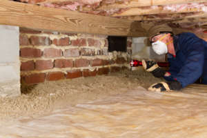 termite-inspection-underneath-house
