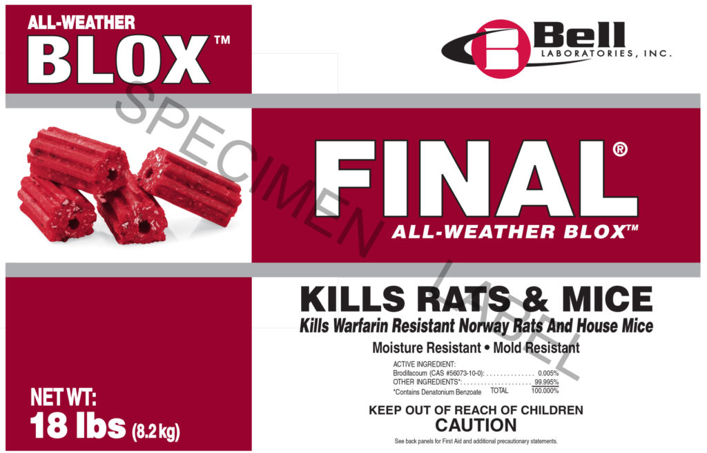 ALL WEATHER BLOX LABEL PAGE 1
