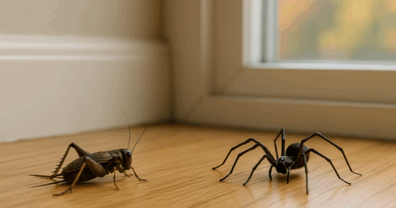 Spiders and Crickets: The Creepy-Crawly Combo You’ll See More of This Fall | Knockout Pest Control | NY Pest Control Services