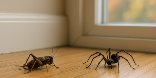 Spiders and Crickets: The Creepy-Crawly Combo You’ll See More of This Fall | Knockout Pest Control | NY Pest Control Services