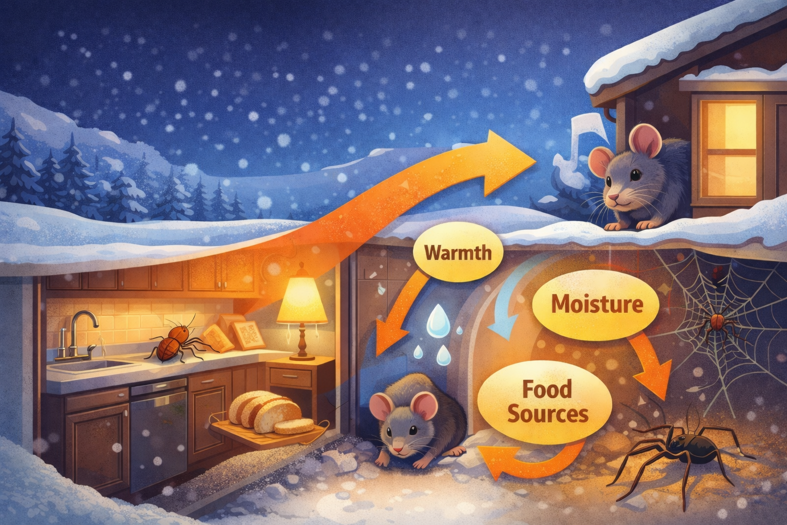 Why Pests Don’t Disappear in Winter on Long Island | Knockout Pest Control | Pest Control Near Me