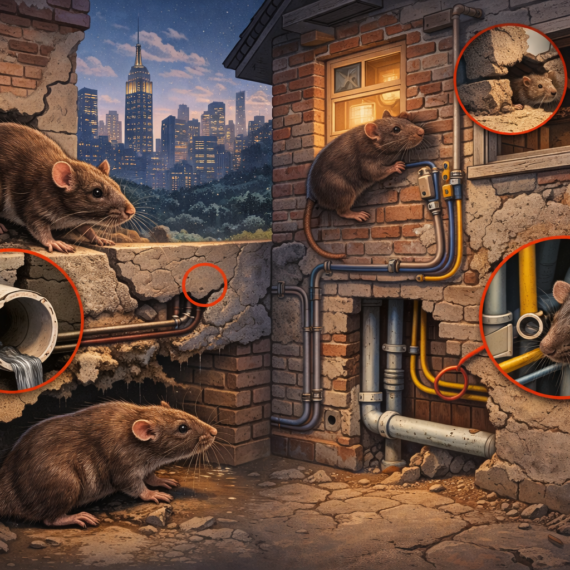 How Rats and Mice Enter NYC Homes Through Basements, Walls, and Utility Lines | Knockout Pest Control